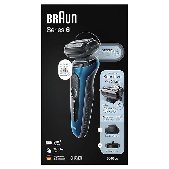 Braun Series 6 6040cs Electric Shaver with Charging Stand