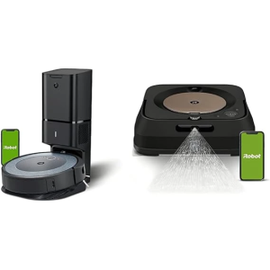 iRobot Roomba i4+ (4552) Robot Vacuum with Automatic Dirt Disposal Braava Jet m6 (6012) Ultimate Robot Mop