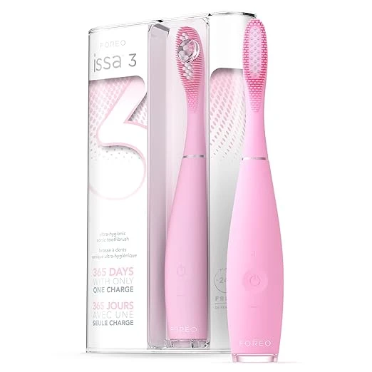 FOREO ISSA 3 Rechargeable Electric Ultra-Hygienic Sonic Toothbrush with Silicone & PBT Polymer Bristles 電動牙刷