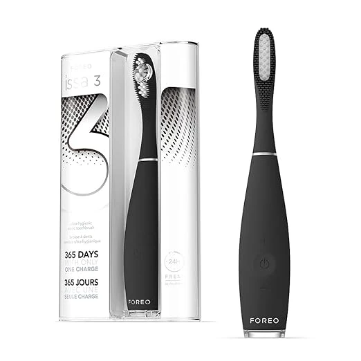 FOREO ISSA 3 Rechargeable Electric Ultra-Hygienic Sonic Toothbrush with Silicone & PBT Polymer Bristles 電動牙刷