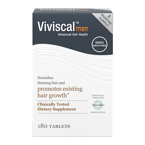 Viviscal Men’s Hair Growth Supplements for Thicker 薇絲卡魔髮錠 男用育髮保健品