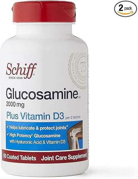 Schiff Glucosamine with Vitamin D3 & Hyaluronic Acid 關節保健食品