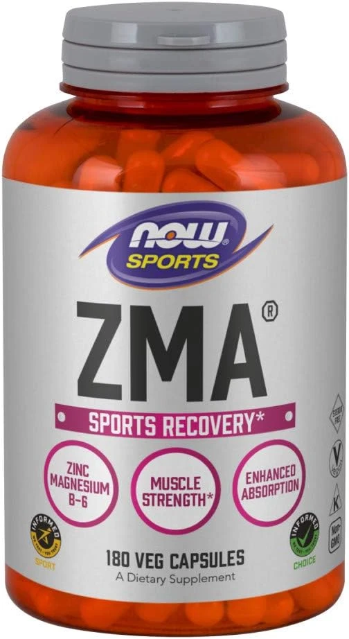 NOW Sports Nutrition ZMA (Zinc, Magnesium and Vitamin B-6) 保健食品