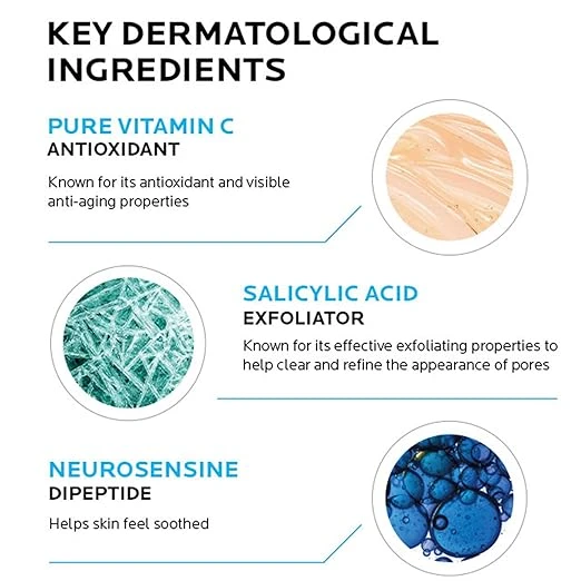 La Roche-Posay Pure Vitamin C Face Serum with Hyaluronic Acid & Salicylic Acid 理膚寶水 精華液