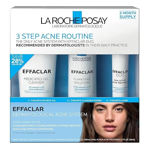 La Roche-Posay Effaclar Dermatological 3 Step Acne Treatment System 理膚寶水抗痘組