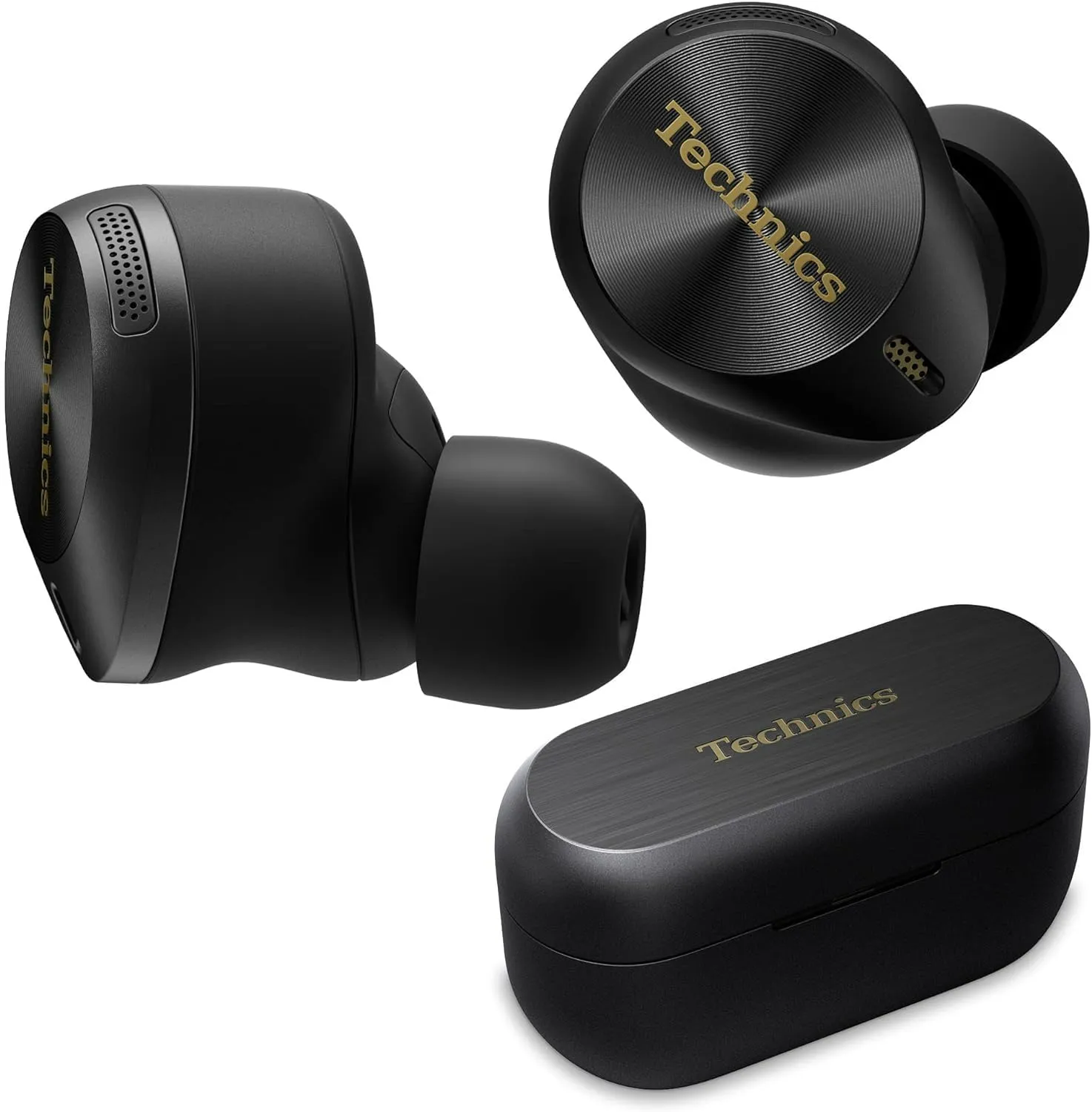 Technics Premium Hi-Fi True Wireless Bluetooth Earbuds with Advanced Noise Cancelling EAH-AZ80-K