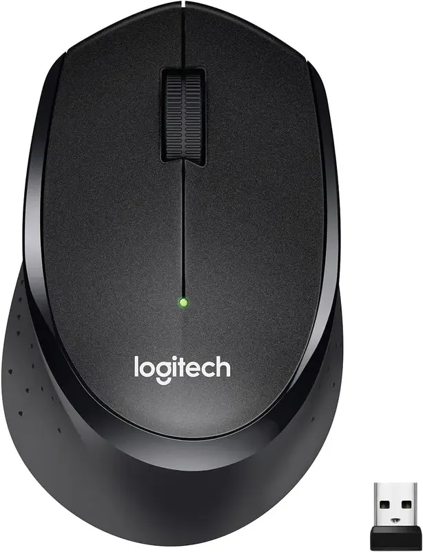 Logitech M331 Silent Plus Wireless Mouse- Black
