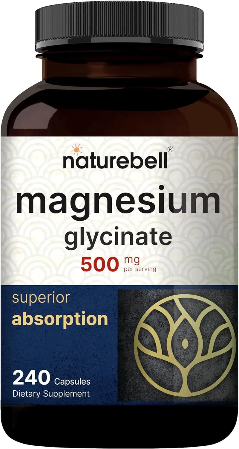 NatureBell Magnesium Glycinate Capsules 500mg