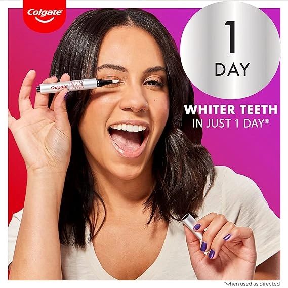 Colgate Optic White Express Teeth Whitening Pen with 35 Treatments