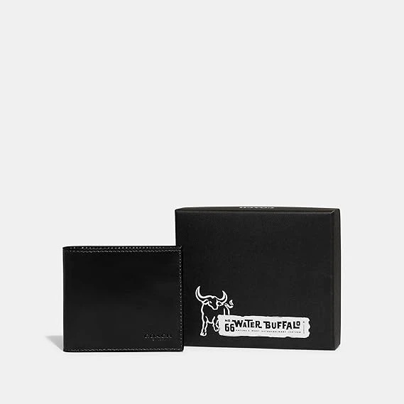 Coach Men's Boxed Water Buffalo Double Billfold