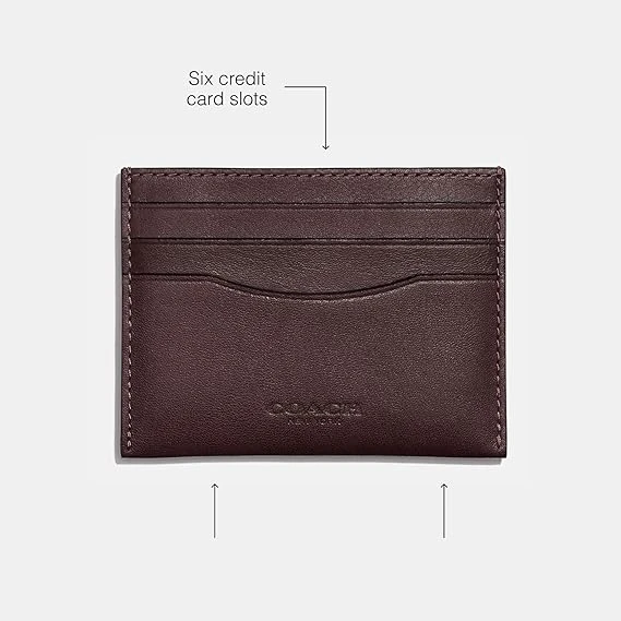 Coach Flat Card Case in Sport Calf