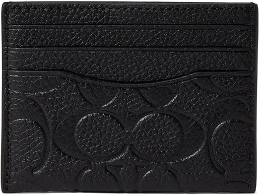 Coach Flat Card Case in Signature Leather