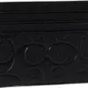 Coach Flat Card Case in Signature Leather