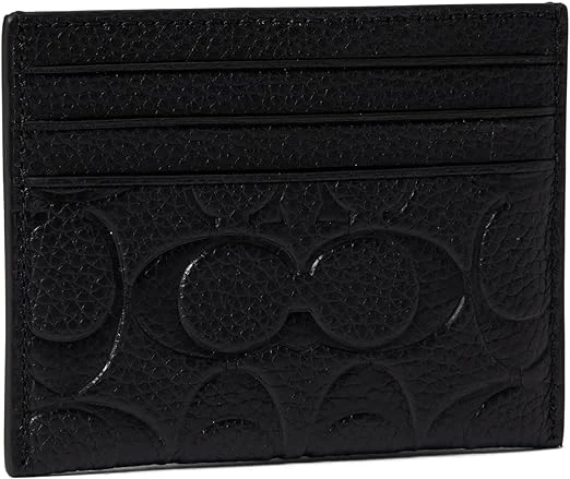 Coach Flat Card Case in Signature Leather