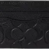 Coach Flat Card Case in Signature Leather