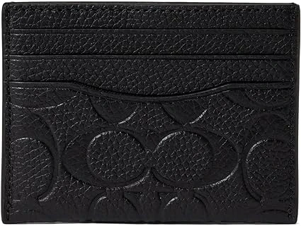 Coach Flat Card Case in Signature Leather
