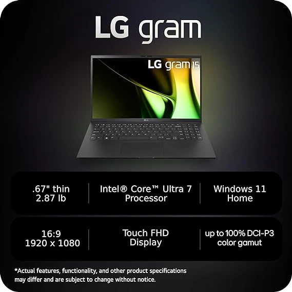 LG gram 15-inch Lightweight Laptop