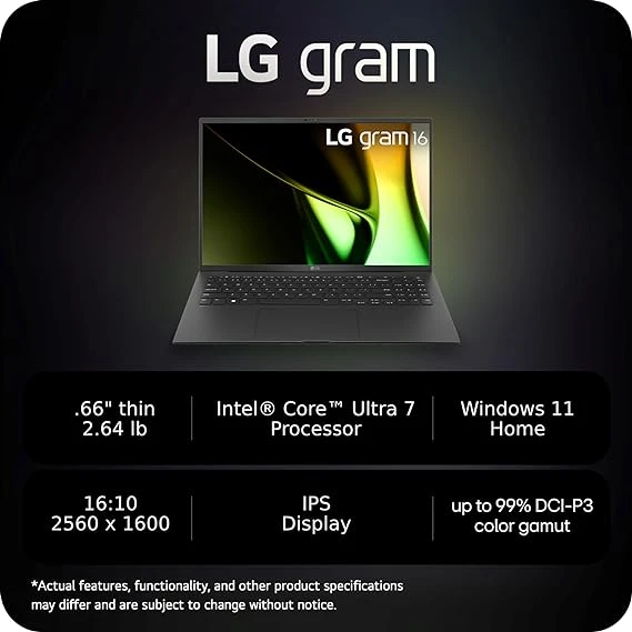 LG gram 16-inch Lightweight Laptop