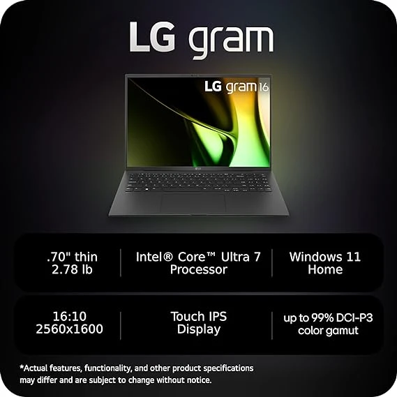 LG gram 16-inch Lightweight Laptop