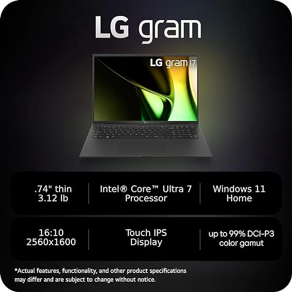 LG gram 17-inch Lightweight Laptop