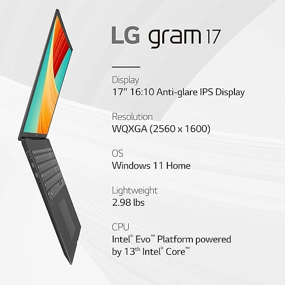 LG gram 17” Lightweight Laptop