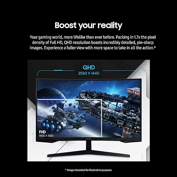 Samsung 32-Inch Odyssey G55C Series QHD 1000R Curved Gaming Monitor 三星 32吋電競曲面螢幕