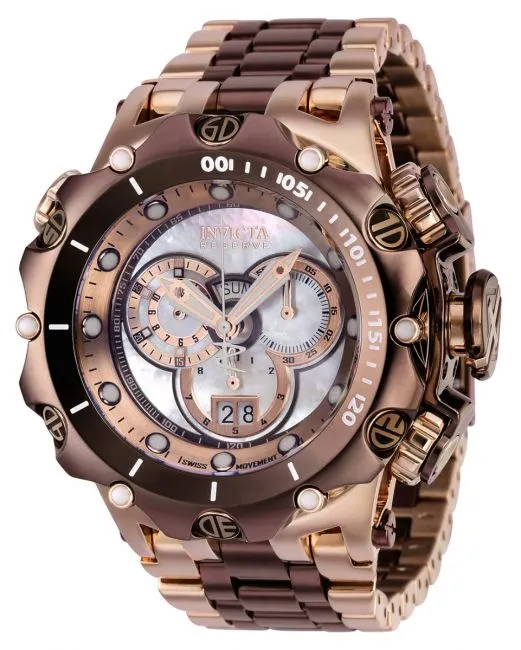 Invicta Reserve Venom Shutter Men’s Watch w/Mother of Pearl, Oyster Dial 英威塔 手錶