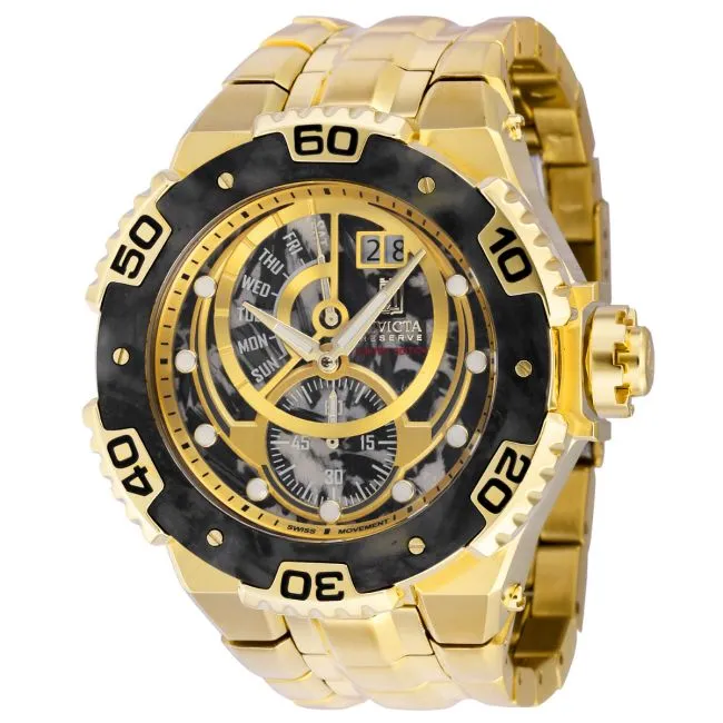 Invicta Jason Taylor Men’s Watch – 54.7mm, Gold (38255) 英威塔 手錶