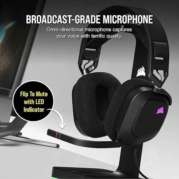 Corsair HS80 RGB USB Premium Gaming Headset with Dolby Audio 7.1 Surround Sound 海盜船 電競耳機麥克風