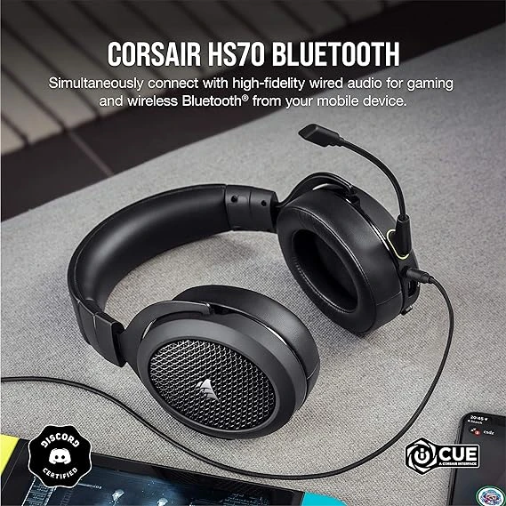 Corsair HS70 BLUETOOTH Wired Gaming Headset with Bluetooth 海盜船 電競耳機麥克風