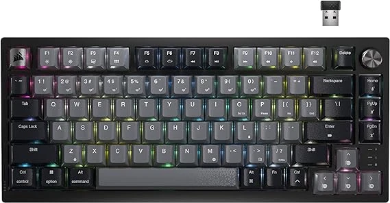 Corsair K65 PLUS WIRELESS 75% RGB Hot-Swappable Mechanical Gaming Keyboard