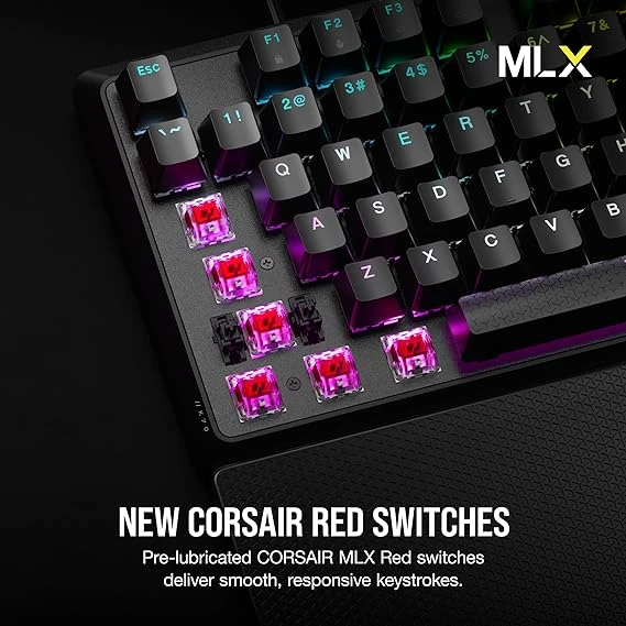 CORSAIR K70 CORE RGB Mechanical Gaming Keyboard with Palmrest