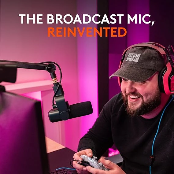 Logitech for Creators Blue Sona Active Dynamic XLR Broadcast Microphone for Streaming and Content Creation 麥克風