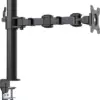 Amazon Basics Single Computer Monitor Stand with Tilt and Rotation, Black 螢幕支架