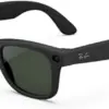 Ray-Ban Meta Wayfarer, Matte Black / Clear to Graphite Green Transitions, Large