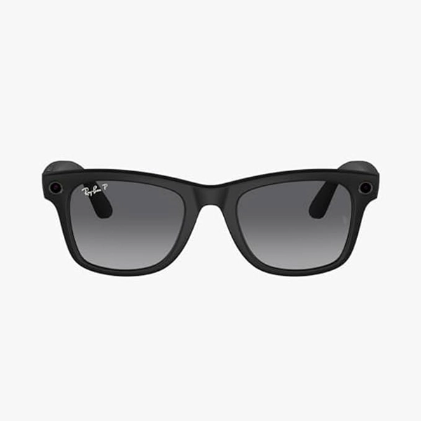Ray-Ban Meta Wayfarer, Matte Black/Polarized Gradient Graphite, Large
