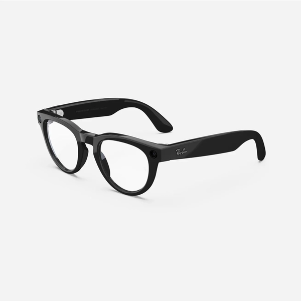 Ray-Ban Meta Headliner, Shiny Black / Clear, Standard, High bridge fit