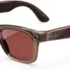 Ray-Ban Meta Wayfarer, Warm Stone / Transitions Watermelon Red, Regular