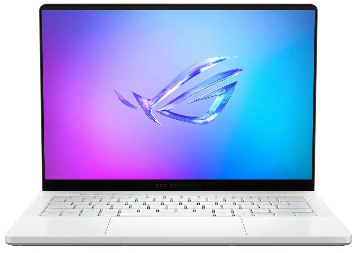 ASUS – ROG Zephyrus G14 14″ OLED 3K 120Hz Gaming Laptop – AMD Ryzen AI 9 HX – 32GB RAM – NVIDIA GeForce RTX 5080 – 2TB SSD – Platinum White AI電競筆電