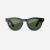 Ray-Ban Meta Headliner, Shiny Black / G15 Green Polarized, Standard, High bridge fit