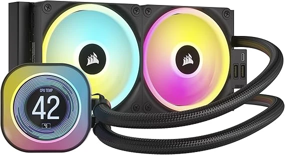 CORSAIR iCUE Link H100i LCD Liquid CPU Cooler