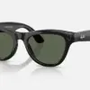 RAY-BAN META SKYLER, Shiny Black, G-15 Green, 52-20, High Bridge Fit