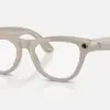 RAY-BAN META SKYLER, Shiny Chalky Gray, Clear/Sapphire Transitions, 52-20, High Bridge Fit