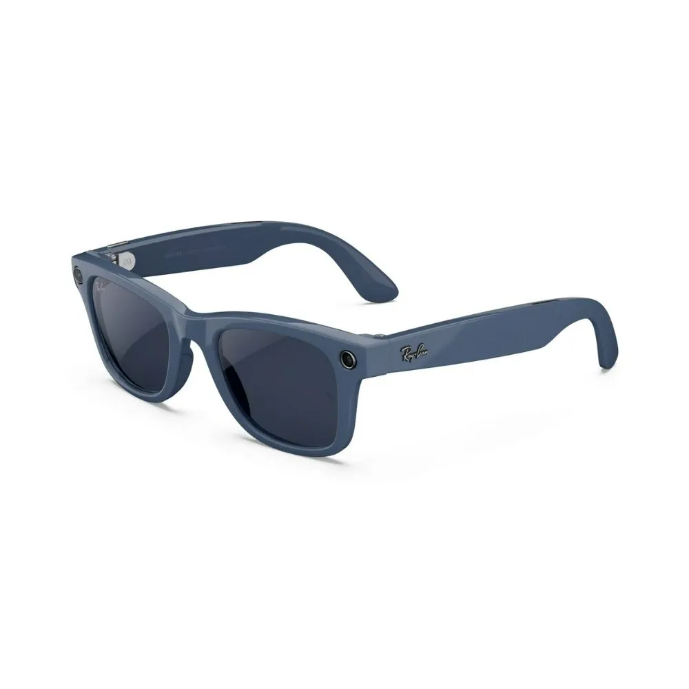 Ray-Ban Meta Wayfarer (Gen 2), Shiny Cosmic Blue, Clear to Sapphire Transitions, Standard, High bridge