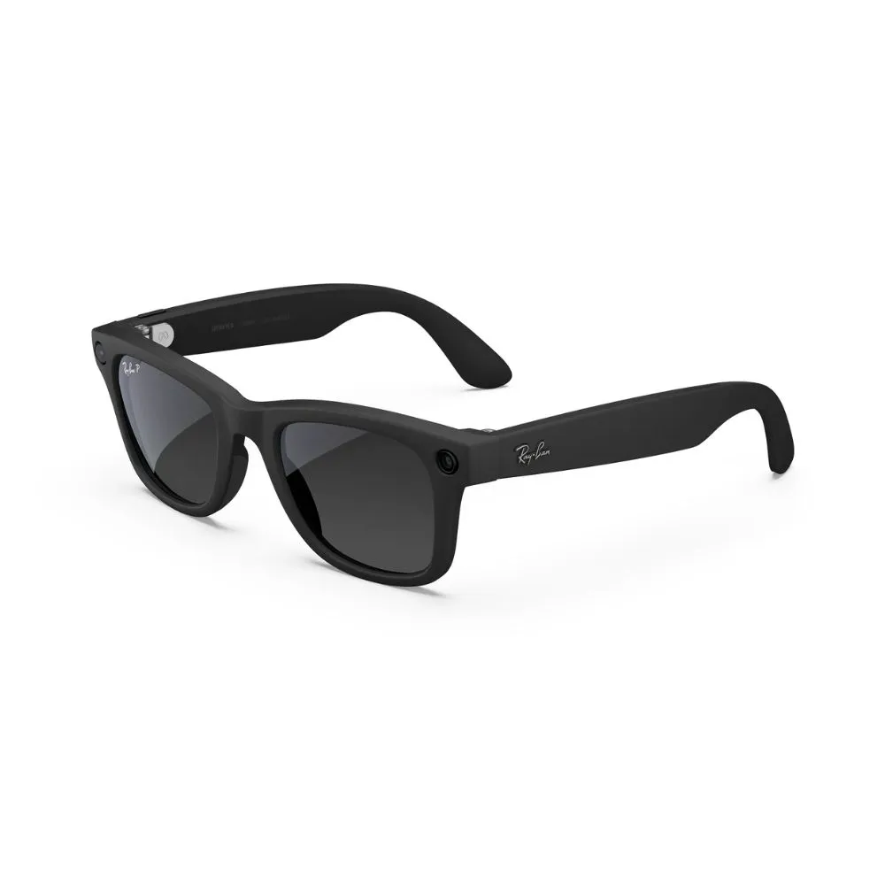 Ray-Ban Meta Wayfarer (Gen 2), Matte Black, Gradient Graphite, Large, High bridge