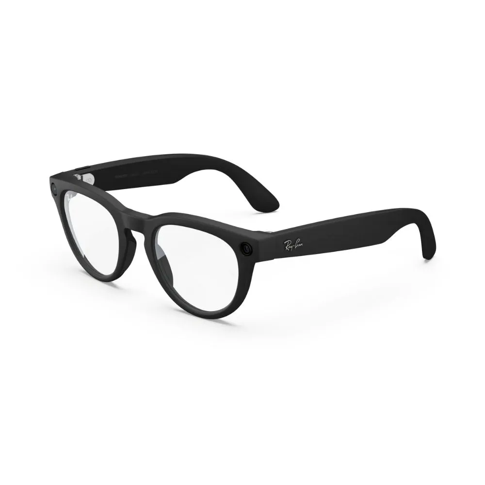 Ray-Ban Meta Headliner (Gen 2), Matte Black, Clear, Standard, High bridge