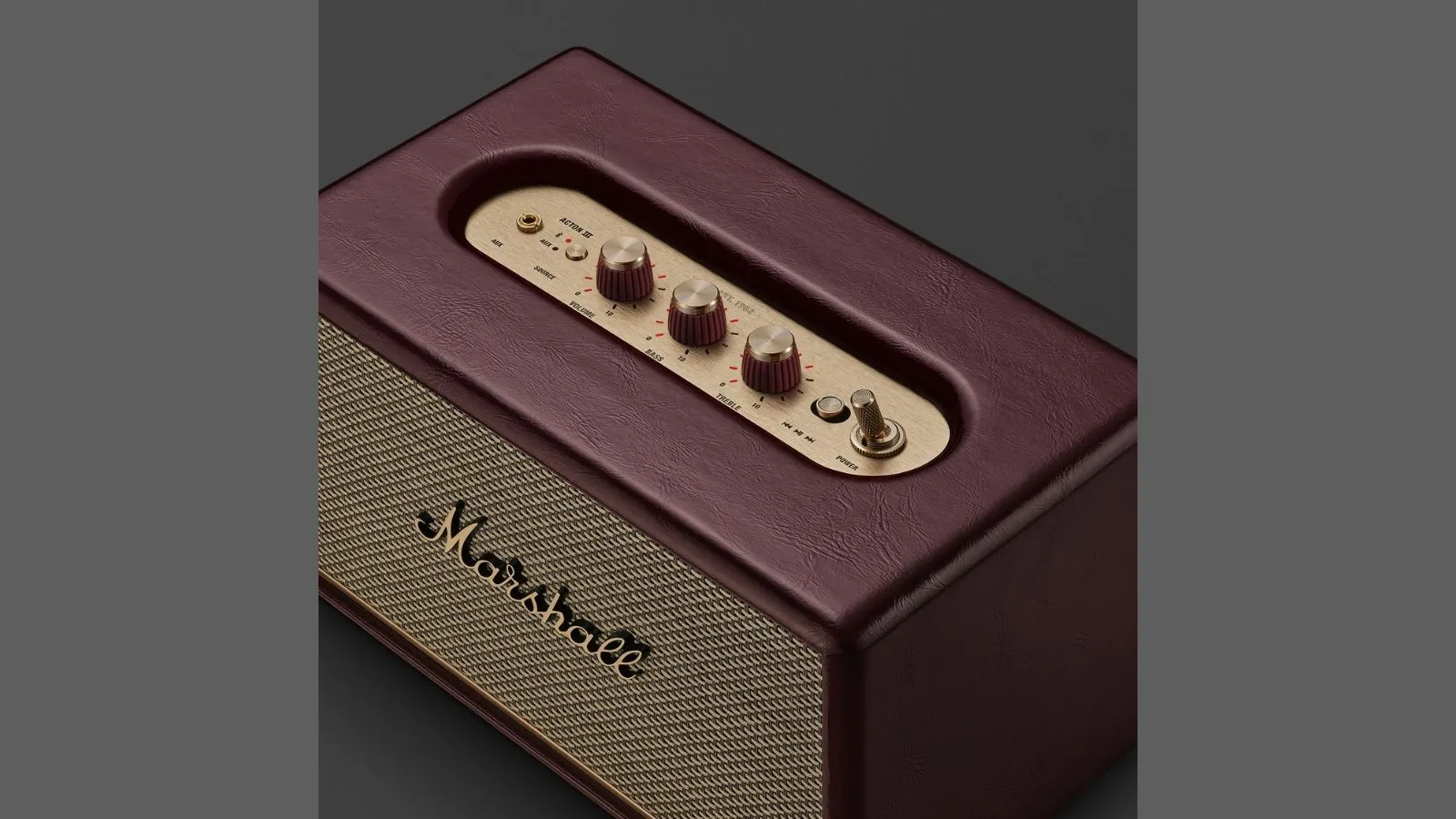 深酒紅與黃銅點綴的新魅力：Marshall Acton III 新色吸睛亮相 1