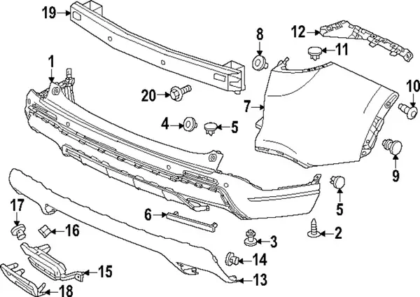 Bumper Cover – Honda (71500-3D4-A20) 2商品