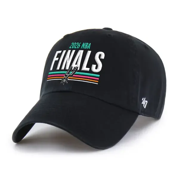 Men’s San Antonio Spurs ’47 Black 2026 NBA Finals Clean Up Adjustable Hat 2商品