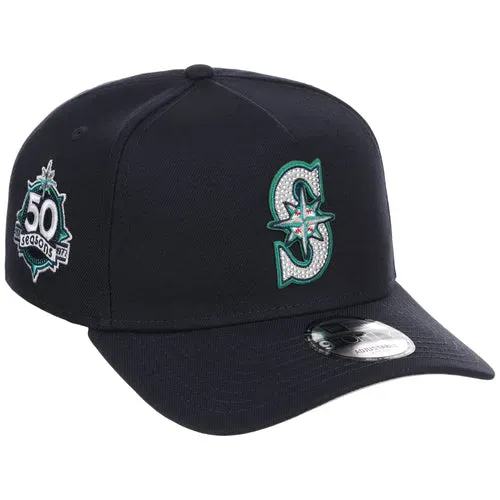 Seattle Mariners MLB Diamond Bling New Era 9FORTY A-Frame 4商品